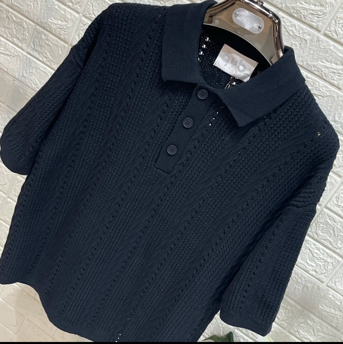 POLO SANTORINI BLACK 2.0 (Vestibilità Oversize)