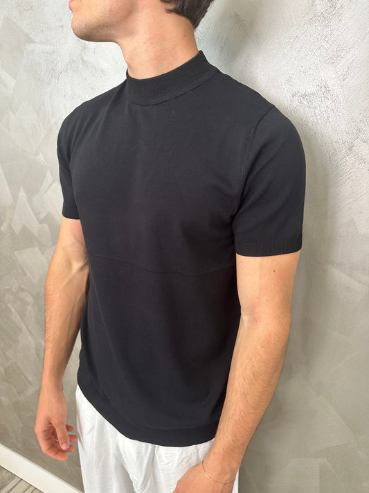 T-shirt in filo black