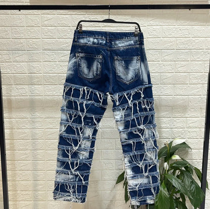 DESTROYED JEANS BLUE