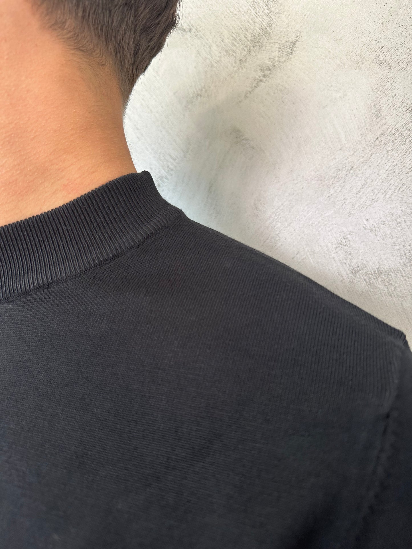 Maglia filo mezzo collo 2.0 black