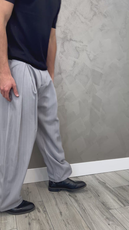 Pantalone Sartoriale gessato grigio